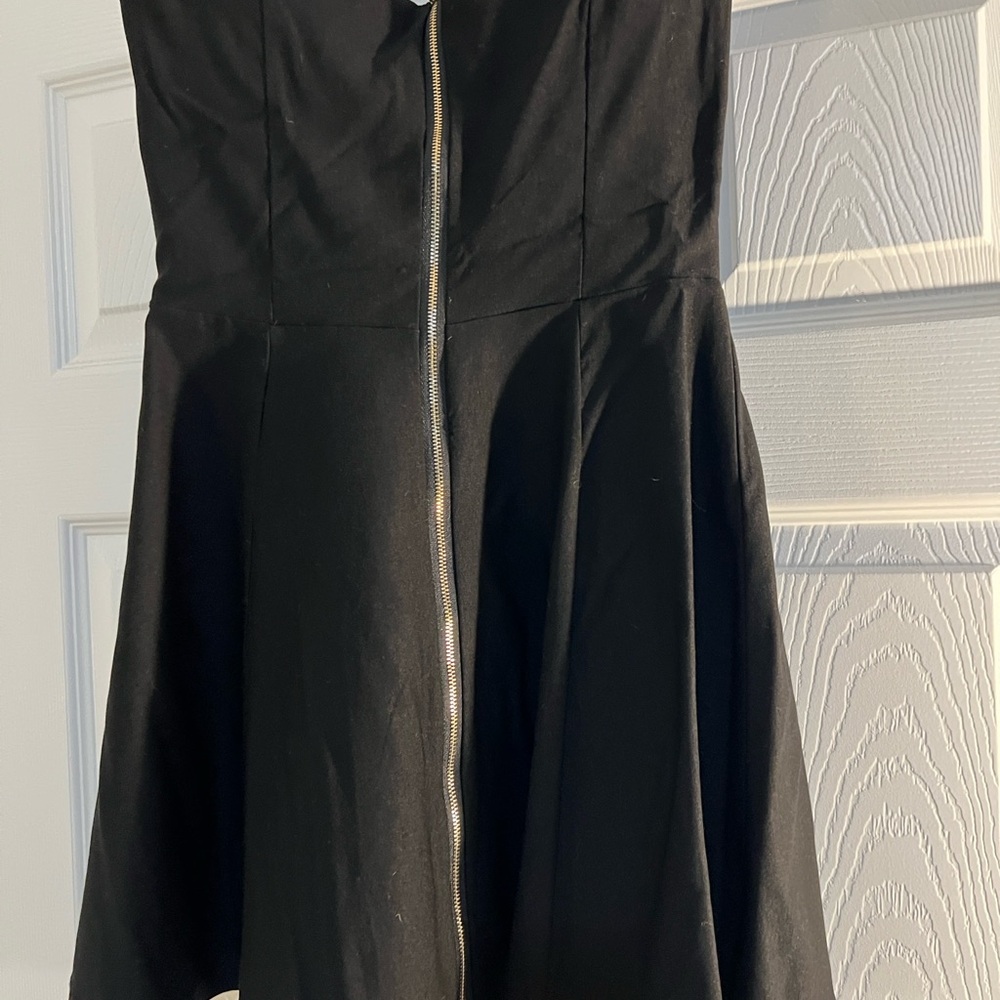 Allegra K Elegant Black Strapless Dress